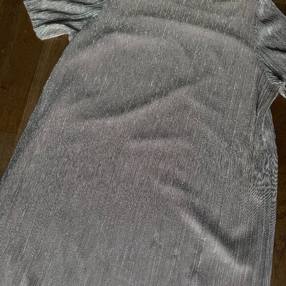 Oak & Fort Metallic Pink Sparkly Dress - Size Large - Picture 8 of 11